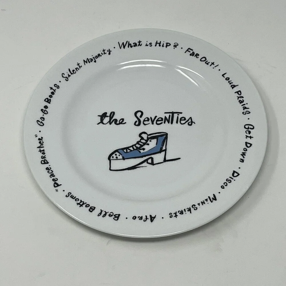 Pottery Barn Decades Millennium plate salad dessert 